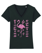 Flocking Fabulous Tricou mânecă scurtă guler V Damă Evoker