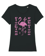 Flocking Fabulous Tricou mânecă scurtă guler larg fitted Damă Expresser