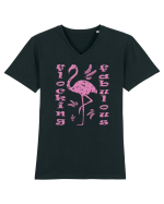 Flocking Fabulous Tricou mânecă scurtă guler V Bărbat Presenter