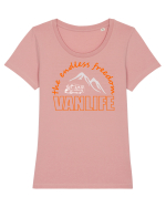 Vanlife. The Endless Freedom Tricou mânecă scurtă guler larg fitted Damă Expresser
