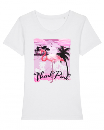 Think Pink - Flamingo White