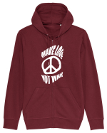 Make Love Not War Hanorac cu fermoar Unisex Connector