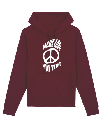 Make Love Not War Burgundy
