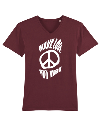 Make Love Not War Burgundy