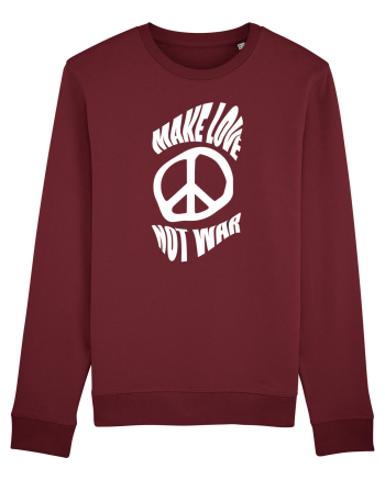 Make Love Not War Burgundy