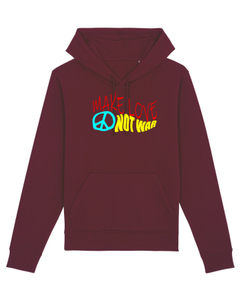 Make Love Not War Burgundy