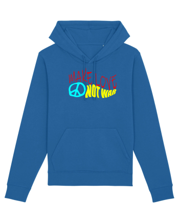 Make Love Not War Royal Blue