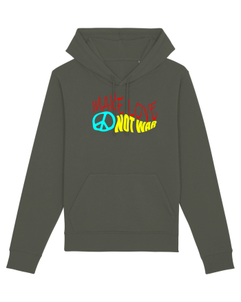 Make Love Not War Khaki