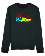 Make Love Not War Bluză mânecă lungă Unisex Rise