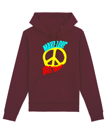 Make Love Not War Burgundy