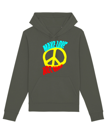 Make Love Not War Khaki
