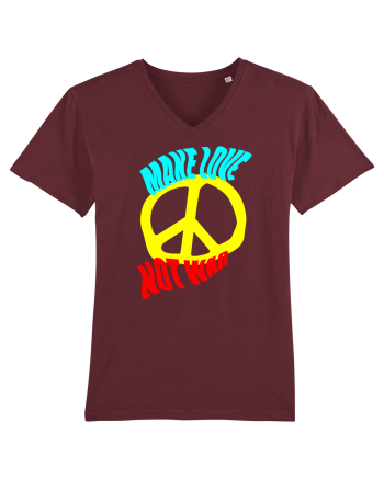 Make Love Not War Burgundy