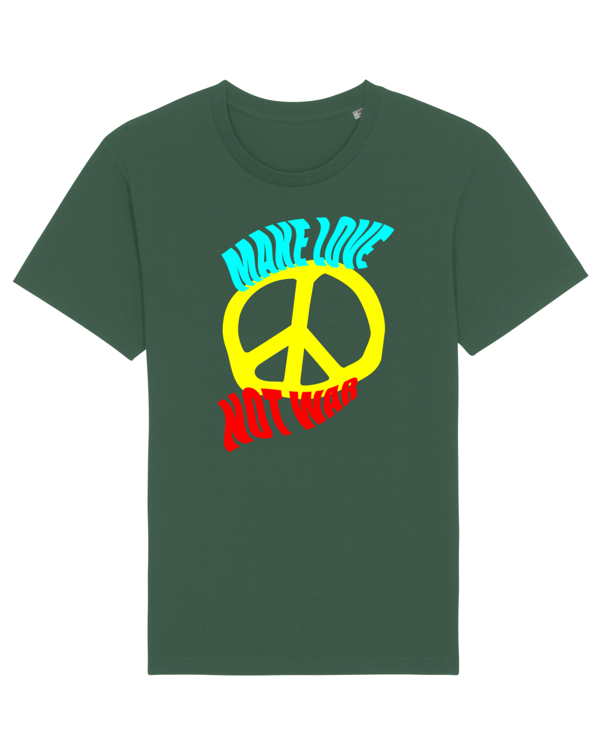 Tricou mânecă scurtă Unisex Rocker Bottle Green