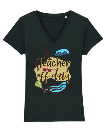 Tricou de profesor. Profesor in vacanta Black