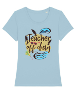Tricou de profesor. Profesor in vacanta Tricou mânecă scurtă guler larg fitted Damă Expresser