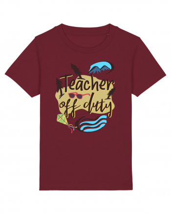 Tricou de profesor. Profesor in vacanta Burgundy