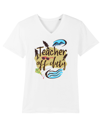 Tricou de profesor. Profesor in vacanta White