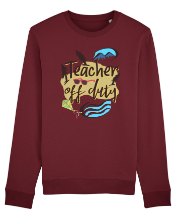 Tricou de profesor. Profesor in vacanta Burgundy