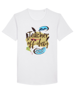Tricou de profesor. Profesor in vacanta Tricou mânecă scurtă guler larg Bărbat Skater