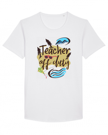 Tricou de profesor. Profesor in vacanta White