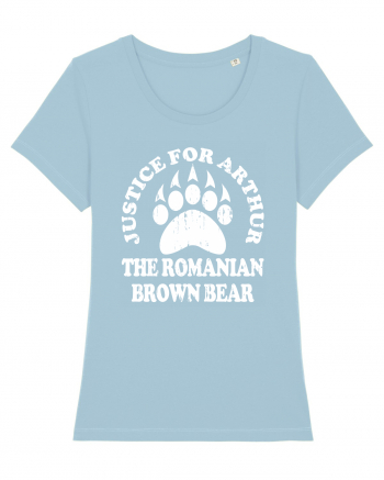 Justice For Arthur The Romanian Brown Bear Sky Blue