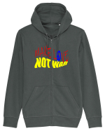 Make Love Not War 4 Hanorac cu fermoar Unisex Connector