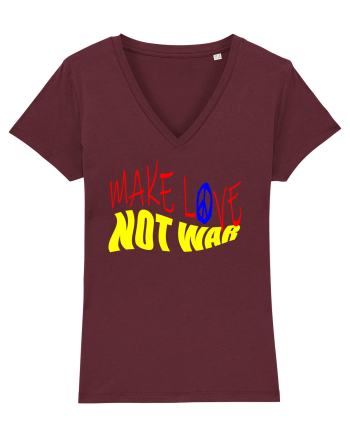 Make Love Not War 4 Burgundy
