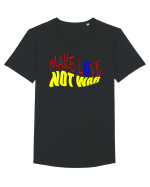 Make Love Not War 4 Tricou mânecă scurtă guler larg Bărbat Skater