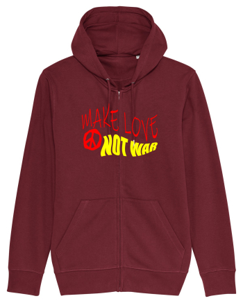 Make Love Not War 5 Burgundy