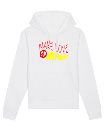 Make Love Not War 5 White