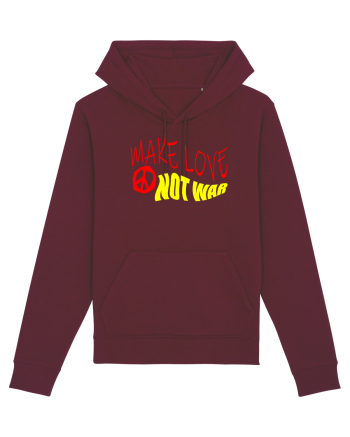 Make Love Not War 5 Burgundy