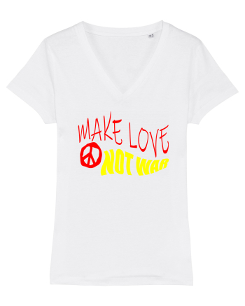 Make Love Not War 5 White