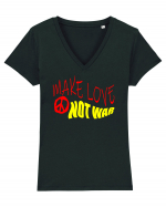 Make Love Not War 5 Tricou mânecă scurtă guler V Damă Evoker