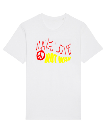 Make Love Not War 5 White