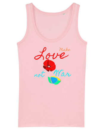 Make Love Not War 6 Cotton Pink