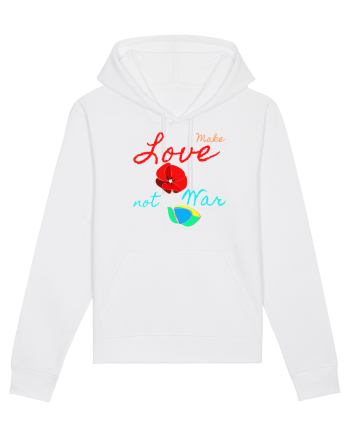 Make Love Not War 6 White