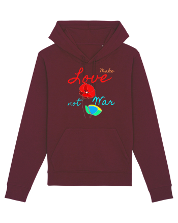 Make Love Not War 6 Burgundy
