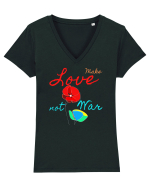 Make Love Not War 6 Tricou mânecă scurtă guler V Damă Evoker