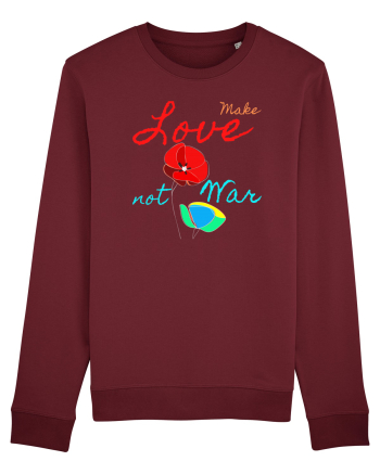 Make Love Not War 6 Burgundy