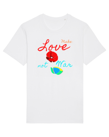 Make Love Not War 6 White