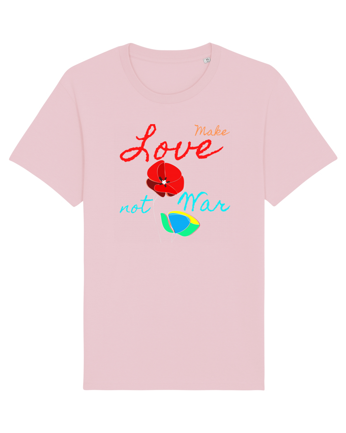 Tricou mânecă scurtă Unisex Rocker Cotton Pink