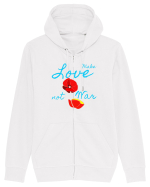 Make Love Not War 7 Hanorac cu fermoar Unisex Connector