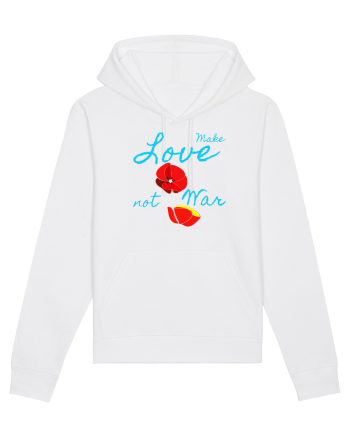 Make Love Not War 7 White