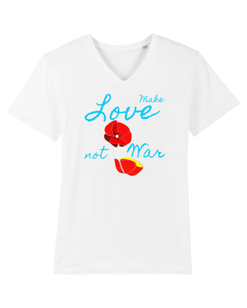 Make Love Not War 7 White