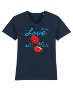 Make Love Not War 7 Tricou mânecă scurtă guler V Bărbat Presenter