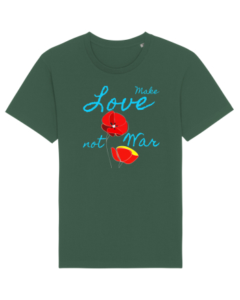 Make Love Not War 7 Bottle Green