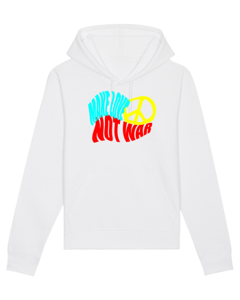 Make Love Not War 8 White