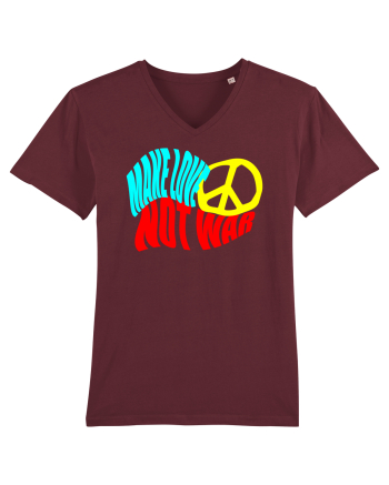 Make Love Not War 8 Burgundy
