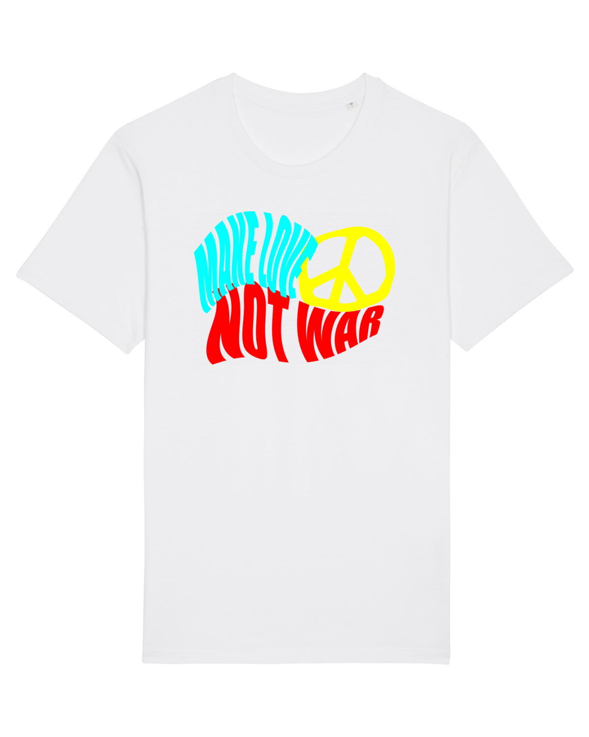 Tricou mânecă scurtă Unisex Rocker White