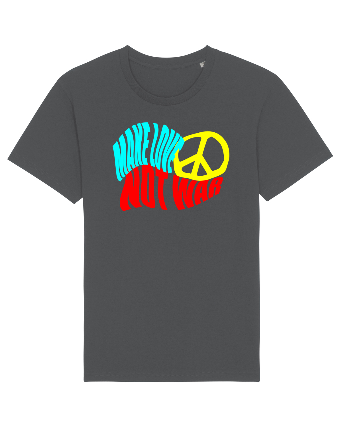 Tricou mânecă scurtă Unisex Rocker Anthracite